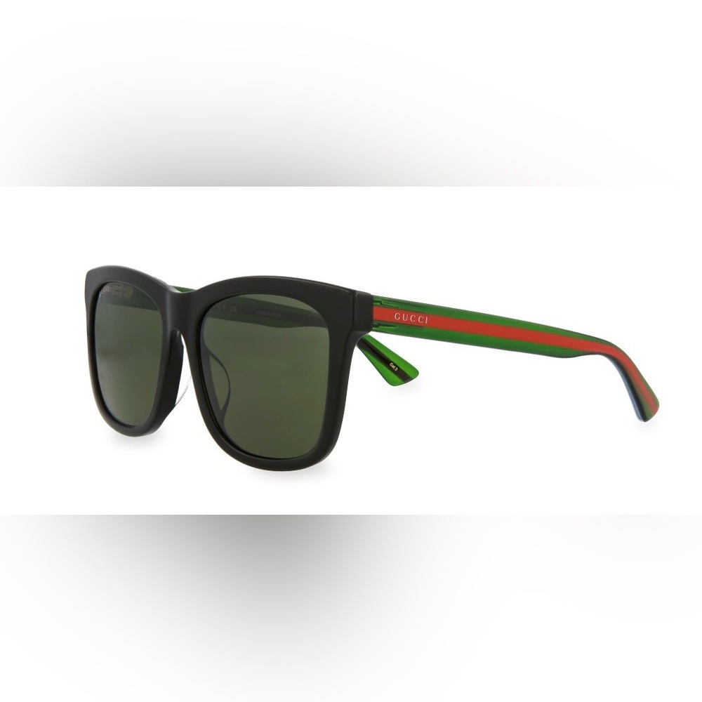 Gucci Women's black square sunglasses, New - Picture 2 of 10